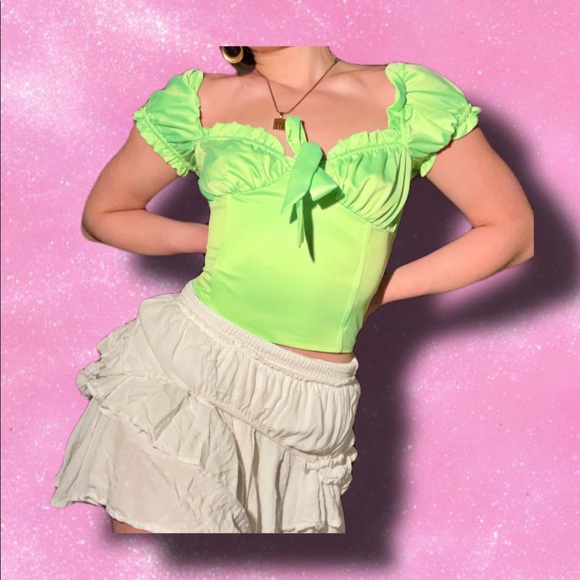 GREEN I.AM.GIA NAOMI TOP💕 - Picture 4 of 4